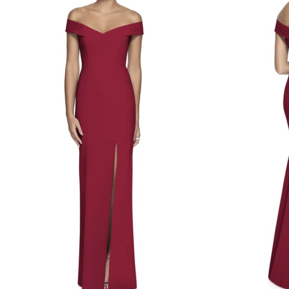 Dessy bridesmaid dress.
